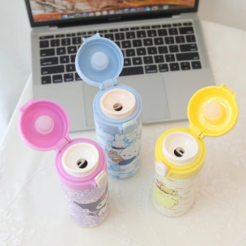 Cốc nước giữ nhiệt chân không inox 316 Nhân vật phim hoạt hình chất liệu an toàn, dung tích 480ml TAK-408
