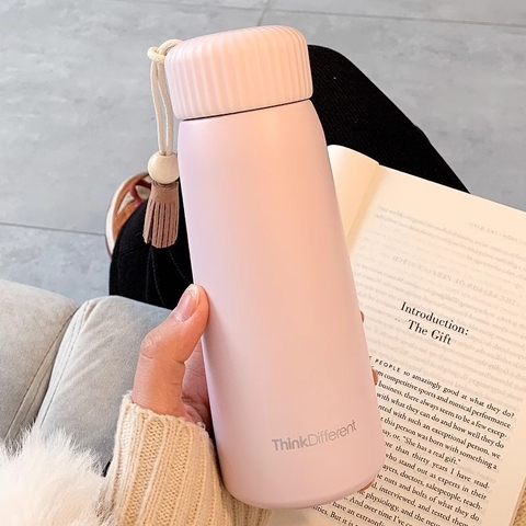 Bình Giữ Nhiệt 24h Thông Minh Kèm Cốc Uống, Ly Giữ Nhiệt 600ml/800ml Inox 316 Chống Gỉ An Toàn AHK0
