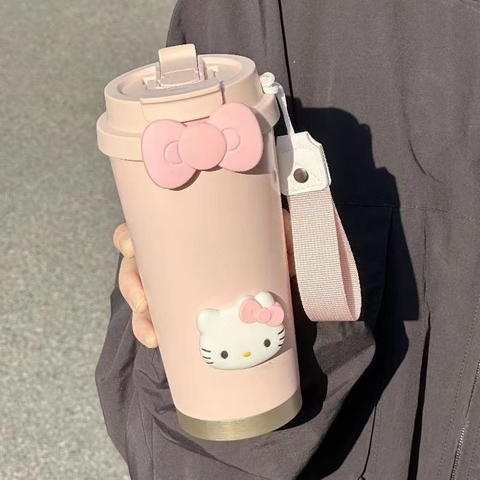 Ly nước Hello Kitty mẫu mới nhất 2024 inox 316 0328