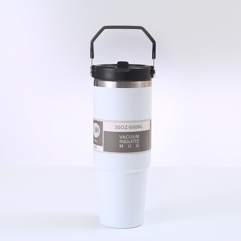 Cốc giữ nhiệt có quai cầm nhiều màu inox 304 INGB