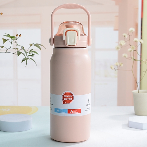 Bình giữ nhiệt inox 316 800ml có quai xách cầm tay tiện lợi Va-022