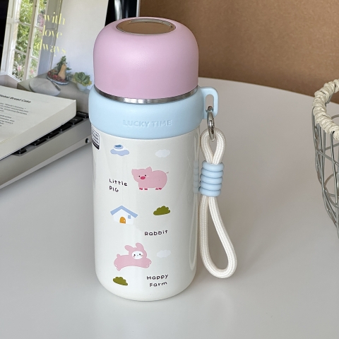 Bình giữ nhiệt dành cho trẻ nhỏ inox 316 hoạ tiết sinh động 500ml Y9526