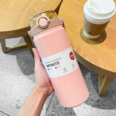 Cốc giữ nhiệt dung tích lớn phong cách Anh Quốc inox 316 EJ801