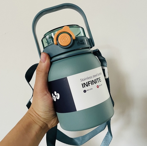 Cốc giữ nhiệt dung tích lớn phong cách Anh Quốc inox 316 EJ801