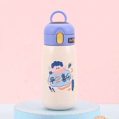 Cốc giữ nhiệt trẻ em hiển thị nhiệt độ thông minh, cốc giữ nhiệt inox 316 xinh xắn cho bé - 91552