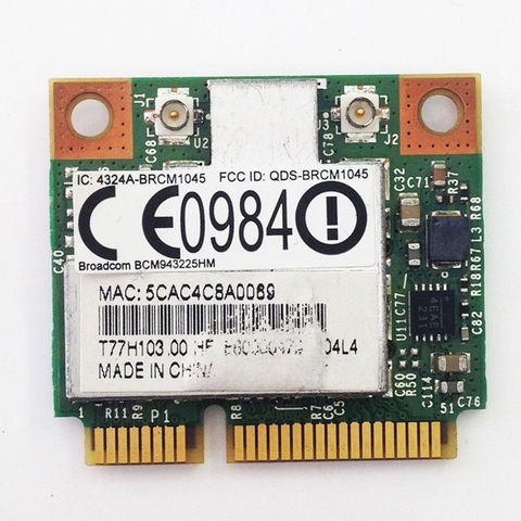 Card Wifi Laptop Acer Aspire 5532 / BCM943225HM WiFi Wireless Card- T77H103