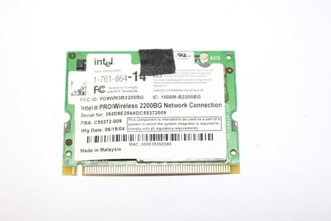 Card Wifi Laptop Sony Vaio VGN-S170 Intel Wireless