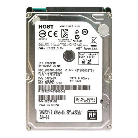 Ổ cứng Laptop HDD Hitachi 1TB HTS721010A9E630 7200RPM 32MB SATA III 2.5