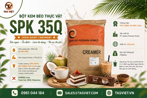 BỘT KEM BÉO THỰC VẬT SPK 35Q – VỊ BÉO CREAMY, ĐẬM RỘNG, ỨNG DỤNG ĐA DẠNG