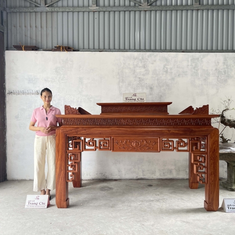 Bàn Thờ Án Gian Gỗ Hương Đá 217 x 127 x 107