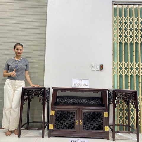 Bộ Bàn Đôn Bày Đồ Chữ A 3 Món