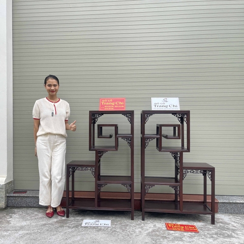 Cặp Kệ Bày Đồ Nhị Sơn Móc