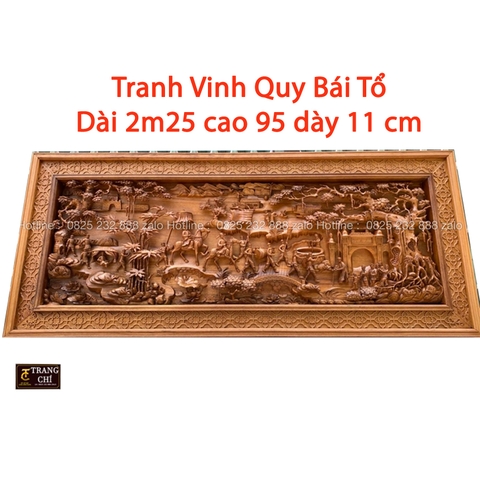 Tranh Đẹp Chạm Tích Vinh Quy Bái Tổ 1