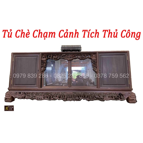 Tủ Chè Chạm Tích Đẹp Kỹ Thuật 5