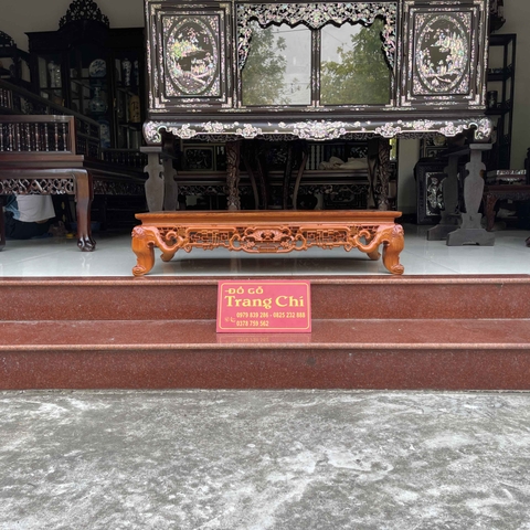 văn kỷ bệt bàn osin chân quỳ gỗ gụ
