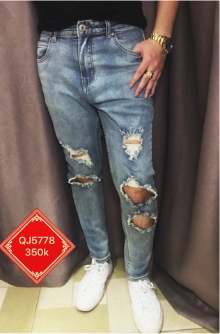 quần jean rách nam jogger QJ5778