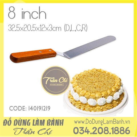 Dao chà láng GẤP KHÚC cán gỗ - 8 inch