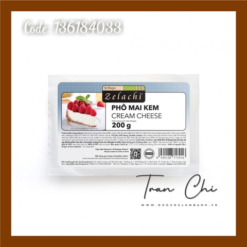 Phô mai kem Cream Cheese ZELACHI - 200GR (24/10)