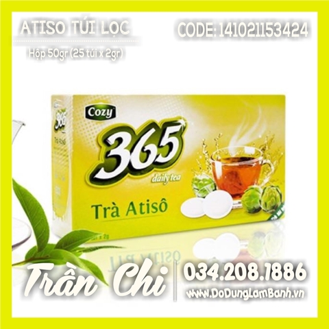 Trà ATISO 365 Happy Days túi lọc tròn COZY - HỘP 50gr (25 túi x 2gr) (18/9)