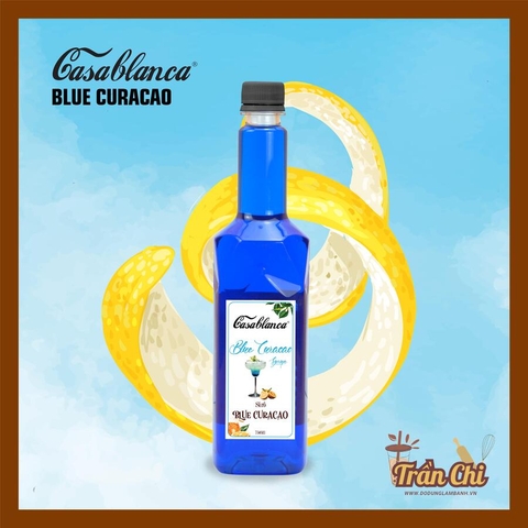 Siro BLUE CURACAO Casablanca - Chai 750ml (29/2) (T12)