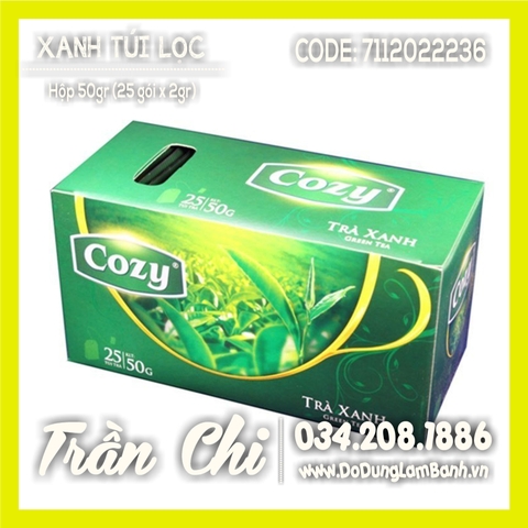 Trà XANH túi lọc COZY - HỘP 50gr (25 gói x 2gr) (5/8)