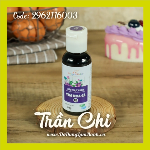 Màu NƯỚC SIRO Unicorn A03 60gr - Màu TÍM HOA CÀ