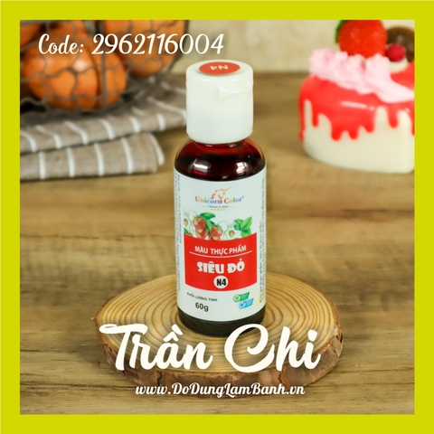 Màu NƯỚC SIRO Unicorn A04 60gr - Màu SIÊU ĐỎ