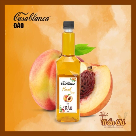 Siro ĐÀO Casablanca - Chai 750ml (8/4) (T12)