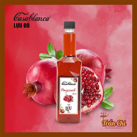 Siro LỰU Casablanca - Chai 750ml (29/2) (T12)