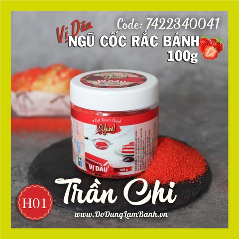 Bột Decor bánh YUM H01 - Vị DÂU - 100gr (10/04)