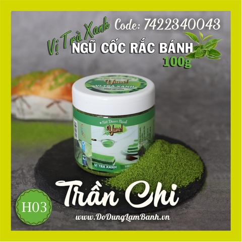 Bột Decor bánh YUM H03 - Vị TRÀ XANH - 100gr (10/04)