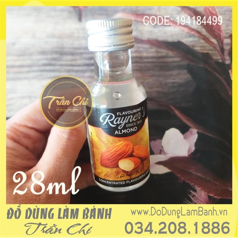 Hương HẠNH NHÂN Almond hiệu RAYNER'S - 28ml (1/3/22)