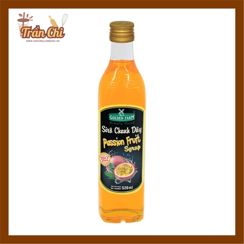 Siro CHANH DÂY Passion Fruit GOLDEN FARM - 520ML (24/6)