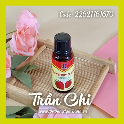 Hương DÂU có màu 3K - Chai 20ml