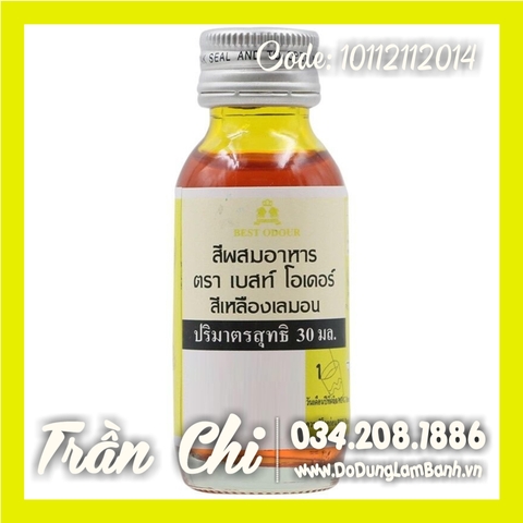 Màu nước Vàng Trứng EGG YELLOW Best Odour Thái Lan - 30ml (1/3/22)