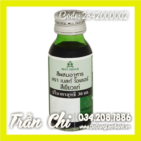 Màu nước Xanh Lá GREEN Best Odour Thái Lan - 30ml (1/3/22)