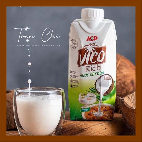 Nước cốt dừa VICO 16-19% béo - 330ML (16/4)