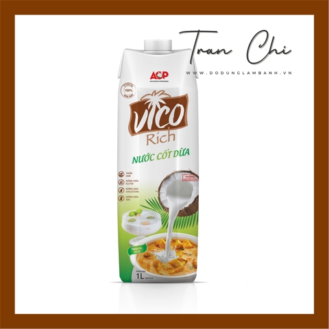 Nước cốt dừa VICO 16-19% béo - 1L (20/7)