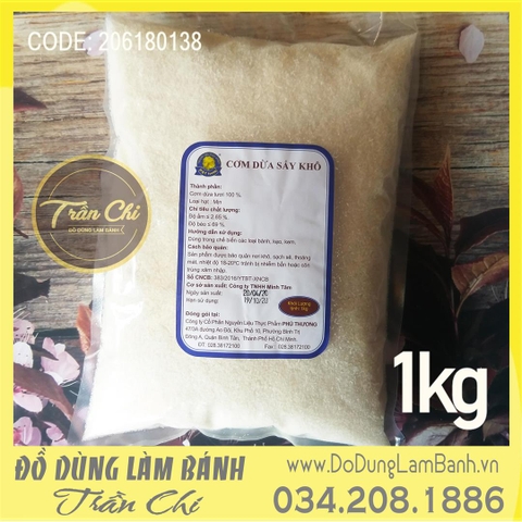 Cơm dừa sấy khô dạng MỊN NHUYỄN - 1KG (21/12)