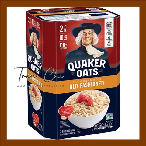 Yến mạch Ông Già QUAKER OATS loại NGUYÊN - Hộp CAM 4.5kg (20/6)