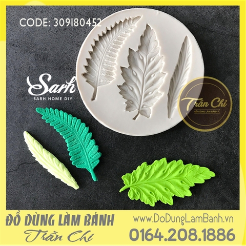 Khuôn silicone LÁ DÀI 3c tròn (L0107)