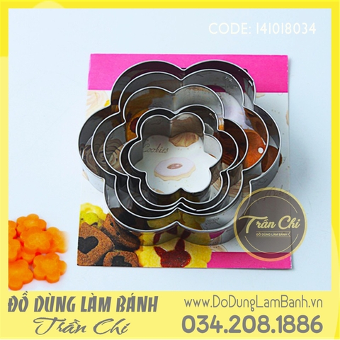 Set cookie cutter 5c - Hình HOA