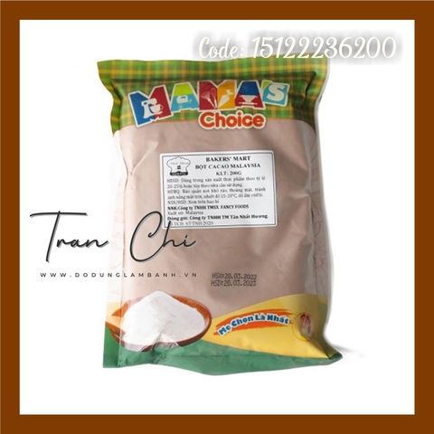 Bột Cacao Malaysia MAMA'S CHOICE - 200GR (12/7)