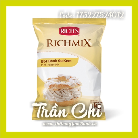 Bột trộn VỎ BÁNH SU RICH MIX (PC00561) - 1KG (14/10)