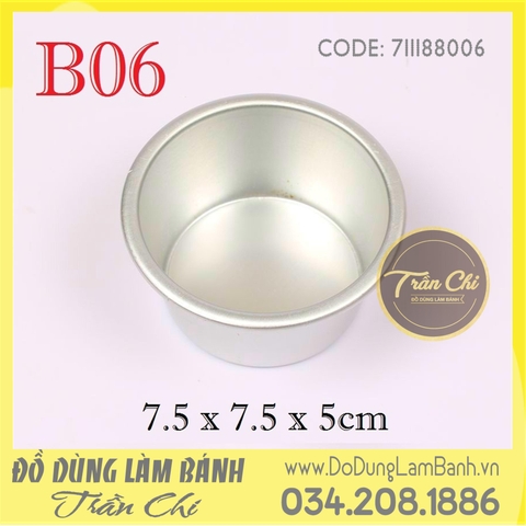 Khuôn nhôm TRÒN đúc liền - B06 (9.5x5cm)