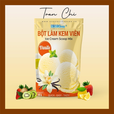 Bột làm kem VIÊN BENUS CREAM - Vị VANI - 100GR (7/4)