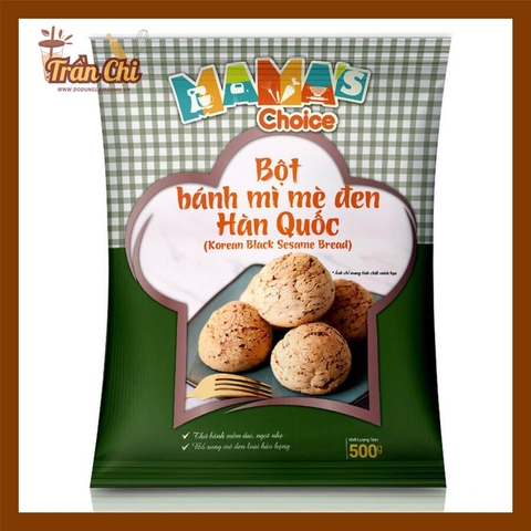 Bột trộn sẵn Bánh Mì MÈ ĐEN Hàn Quốc MAMA'S CHOICE - 500GR (4/12) (T26)