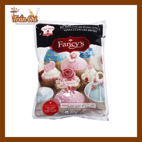 Bột trộn sẵn bánh CUPCAKE VANILLA hiệu FANCY - Gói 1.5kg (4/12) (T10)