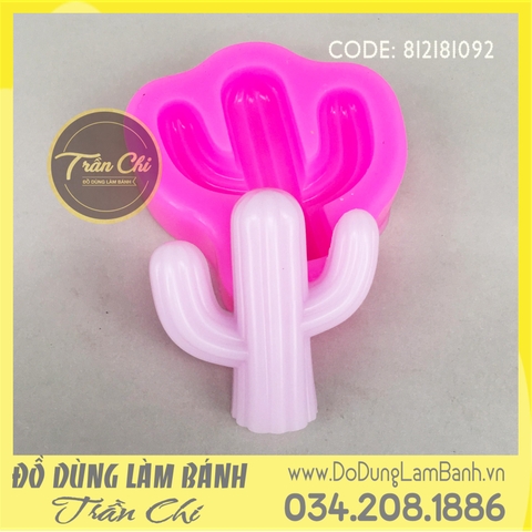 Khuôn silicone Xương rồng 3 nhánh đều (1092)