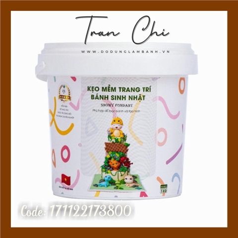 Đường Fondant trộn sẵn SNOWY Xanh Lá - 1KG (17/11)